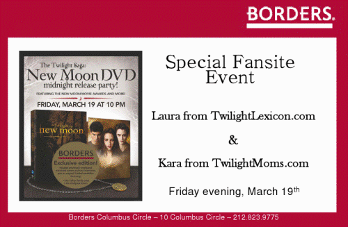 Borders New Moon DVD Podcast