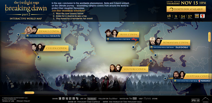 New Interactive World Map of the Twilight Saga  Twilight Lexicon